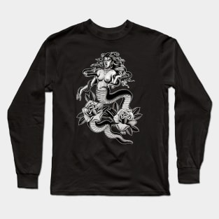 Tattoo - Naga Half Snake-Half Woman Long Sleeve T-Shirt